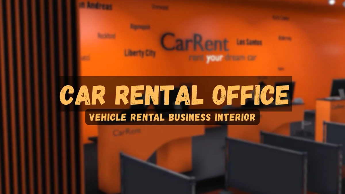Car Rental Office MLO FiveM – Vehicle Rental Business Interior